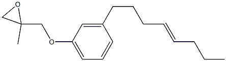 3-(4-Octenyl)phenyl 2-methylglycidyl ether Struktur