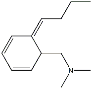 (1Z)-2-[(Dimethylamino)methyl]-1-butylidene-3,5-cyclohexadiene Struktur