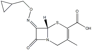 7-[(Z)-(Cyclopropylmethoxy)imino]-3-methylcepham-3-ene-4-carboxylic acid Struktur