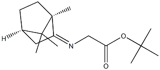 N-[(1R,4R)-Bornane-2-ylidene]glycine tert-butyl ester Struktur