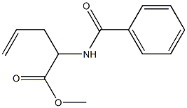 2-Benzoylamino-4-pentenoic acid methyl ester Struktur