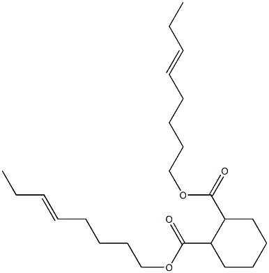 1,2-Cyclohexanedicarboxylic acid bis(5-octenyl) ester Struktur