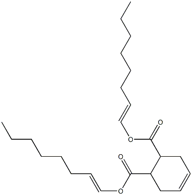 4-Cyclohexene-1,2-dicarboxylic acid bis(1-octenyl) ester Struktur