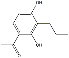 2-Propyl-4-acetylbenzene-1,3-diol Struktur