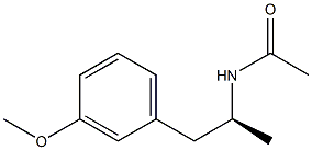 N-[(S)-1-Methyl-2-(m-methoxyphenyl)ethyl]acetamide Struktur