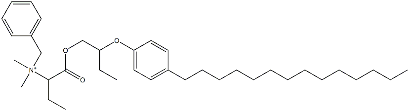 N,N-Dimethyl-N-benzyl-N-[1-[[2-(4-tetradecylphenyloxy)butyl]oxycarbonyl]propyl]aminium Struktur