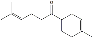 1-(4-Methyl-3-cyclohexenyl)-5-methyl-4-hexene-1-one Struktur