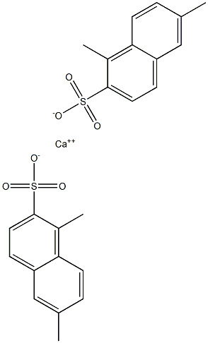 Bis(1,6-dimethyl-2-naphthalenesulfonic acid)calcium salt Struktur