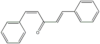 (1E,4Z)-1,5-Diphenyl-1,4-pentadiene-3-one Struktur