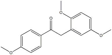 2-(2,5-Dimethoxyphenyl)-1-(4-methoxyphenyl)ethanone Struktur