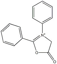 2,3-Diphenyl-4,5-dihydro-5-oxooxazolium Struktur