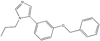 1-Propyl-5-(3-benzyloxyphenyl)-1H-imidazole Struktur