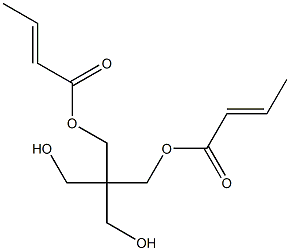 Biscrotonic acid 2,2-bis(hydroxymethyl)-1,3-propanediyl ester Struktur