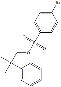 4-Bromobenzenesulfonic acid 2-methyl-2-(phenyl)propyl ester Struktur