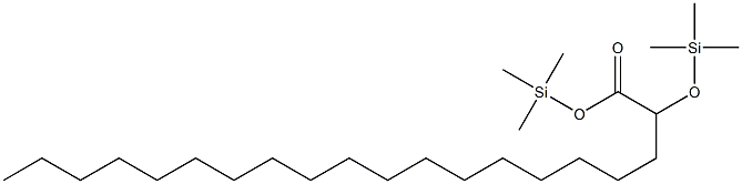 2-Trimethylsilyloxyicosanoic acid trimethylsilyl ester Struktur