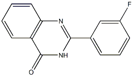 2-(3-Fluorophenyl)-3,4-dihydroquinazoline-4-one Struktur