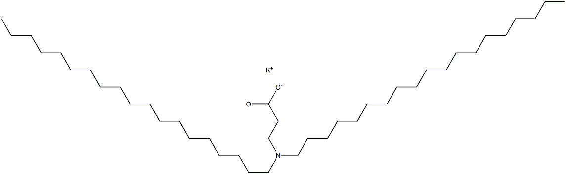 3-(Dinonadecylamino)propanoic acid potassium salt Struktur