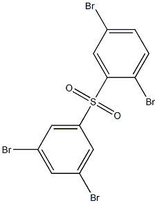 2,5-Dibromophenyl 3,5-dibromophenyl sulfone Struktur