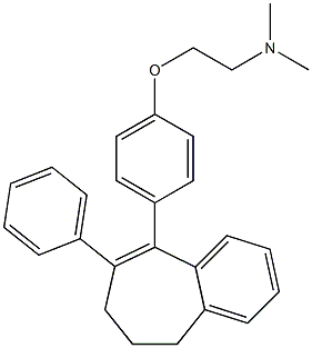 N,N-Dimethyl-2-[4-[(8-phenyl-6,7-dihydro-5H-benzocyclohepten)-9-yl]phenoxy]ethanamine Struktur