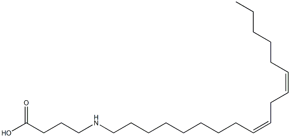 4-[[(9Z,12Z)-Octadeca-9,12-dienyl]amino]butyric acid Struktur