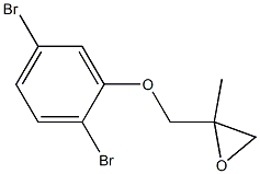 2,5-Dibromophenyl 2-methylglycidyl ether Struktur