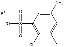 3-Amino-6-chloro-5-methylbenzenesulfonic acid potassium salt Struktur