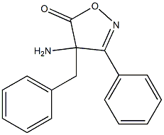 4-Amino-4-benzyl-3-phenylisoxazol-5(4H)-one Struktur