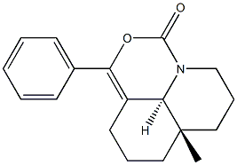 (9aS,9bS)-2,3,6,7,8,9,9a,9b-Octahydro-6-oxo-9a-methyl-4-phenyl-6a-aza-5-oxa-1H-phenalene Struktur