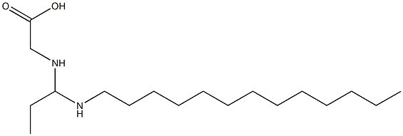 N-[1-(Tridecylamino)propyl]aminoacetic acid Struktur