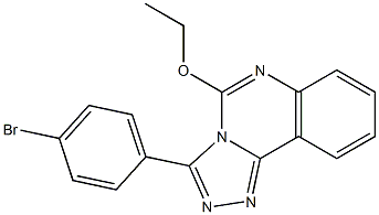 3-(4-Bromophenyl)-5-ethoxy-1,2,4-triazolo[4,3-c]quinazoline Struktur