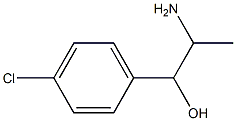 1-(4-Chlorophenyl)-2-amino-1-propanol Struktur