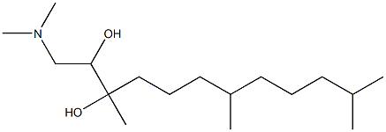 1-(N,N-Dimethylamino)-3,7,11-trimethyl-2,3-dodecanediol Struktur