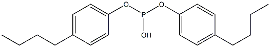 Phosphorous acid di(4-butylphenyl) ester Struktur