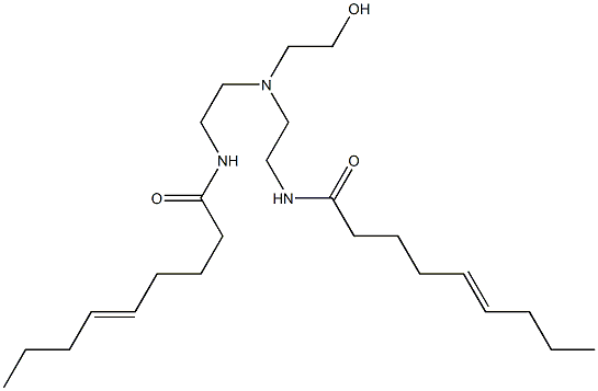 N,N'-[2-Hydroxyethyliminobis(2,1-ethanediyl)]bis(5-nonenamide) Struktur