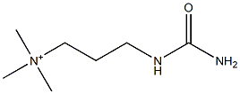 3-[(Aminocarbonyl)amino]-N,N,N-trimethyl-1-propanaminium Struktur