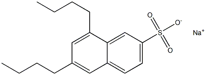 6,8-Dibutyl-2-naphthalenesulfonic acid sodium salt Struktur