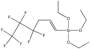 1-[Triethoxysilyl]-4,4,5,5,6,6,6-heptafluoro-1-hexene Struktur