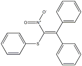 2,2-Diphenyl-1-nitro-1-(phenylthio)ethene Struktur