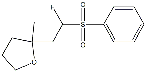 2-(2-Fluoro-2-phenylsulfonylethyl)tetrahydro-2-methylfuran Struktur