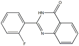 2-(2-Fluorophenyl)-3,4-dihydroquinazoline-4-one Struktur