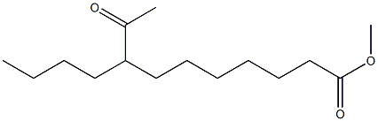 8-Butyl-9-oxocapric acid methyl ester Struktur