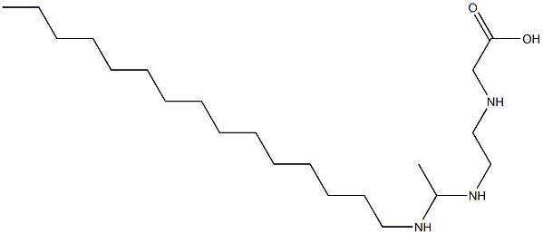 N-[2-[1-(Pentadecylamino)ethylamino]ethyl]glycine Struktur