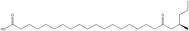 [R,(+)]-21-Methyl-19-oxotetracosanoic acid Struktur