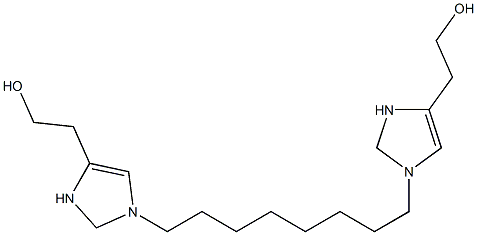 2,2'-(1,8-Octanediyl)bis(4-imidazoline-4,1-diyl)bisethanol Struktur