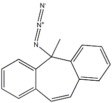 5-Azido-5-methyl-5H-dibenzo[a,d]cycloheptene Struktur