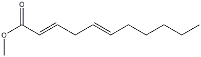 2,5-Undecadienoic acid methyl ester Struktur