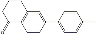 6-(4-Methylphenyl)-3,4-dihydronaphthalen-1(2H)-one Struktur