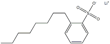 2-Octylbenzenesulfonic acid lithium salt Struktur