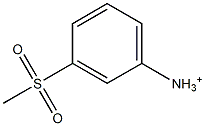 m-Methylsulfonylanilinium Struktur