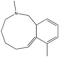 (7Z)-2-Methyl-8-methyl-2,3,4,5,6,11a-hexahydro-1H-2-benzazonine Struktur